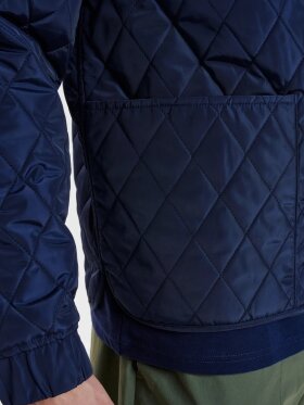 Resteröds - Quilted Zip Jacket Navy