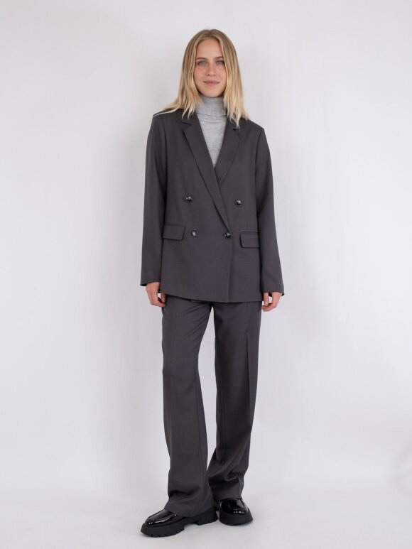 Neo Noir - Alice Melange Pants Dark Grey