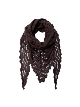 Black Colour - BCSiri Triangle knitted Scarf