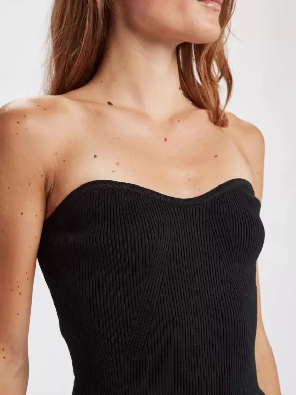 Numph - Nudarla strapless top caviar