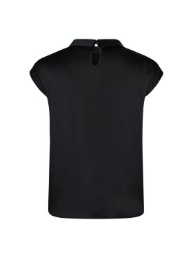Neo Noir - Fleur Drapy Satin Blouse Black