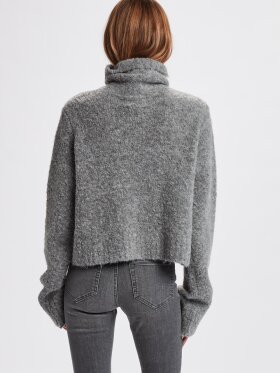 Numph - NUWilla croped Pullover grey