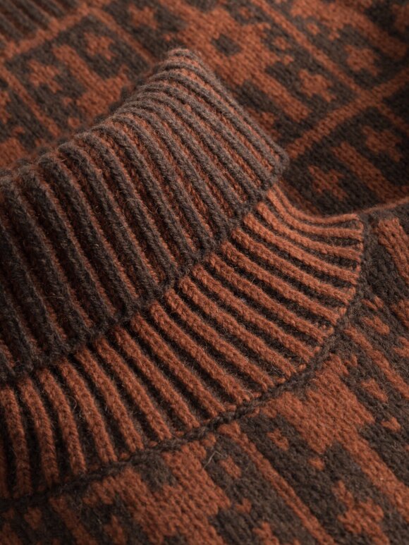 Les Deux - Ezra Heavy Jacquard Rollneck