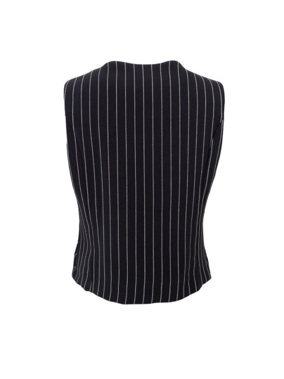 Black Colour - BCChicago Vest Black Stripe