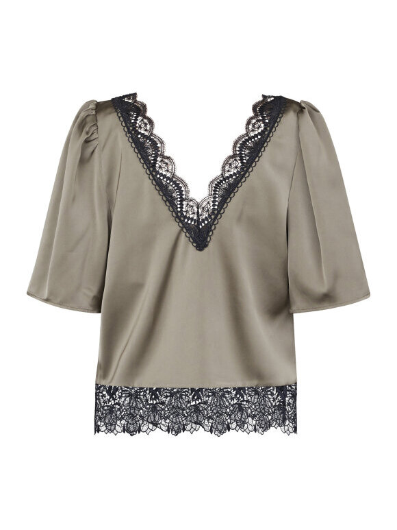 Love & Divine - Love1079 Bluse Earth/Black