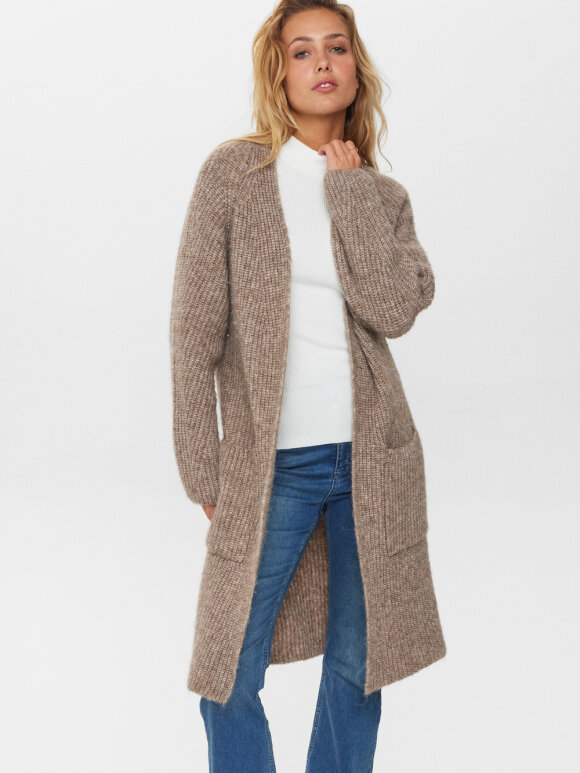 Numph - NUZindi Long Cardigan fossil