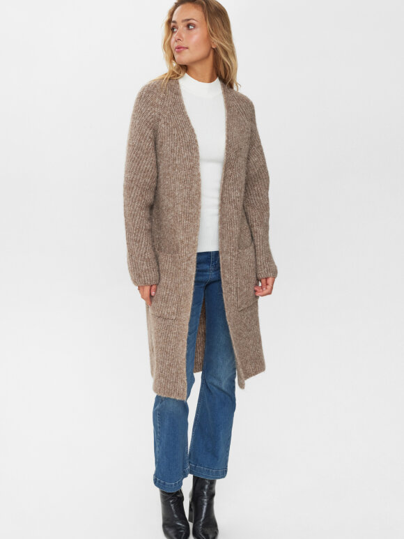 Numph - NUZindi Long Cardigan fossil