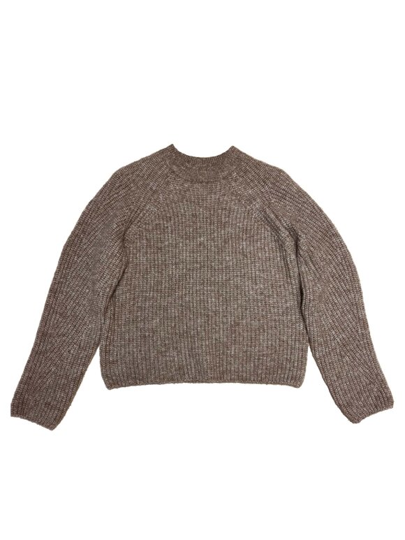 Numph - NUZindi Pullover fossil Melang