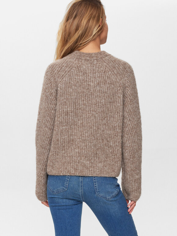 Numph - NUZindi Pullover fossil Melang