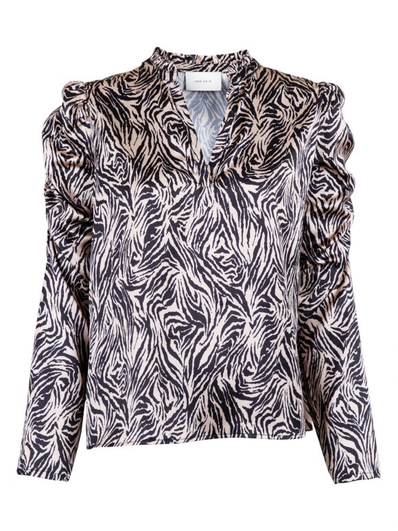 Neo Noir - Lesley Graphic Zebra Blouse
