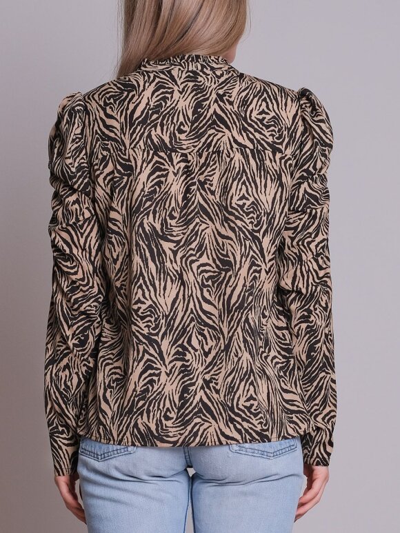 Neo Noir - Lesley Graphic Zebra Blouse