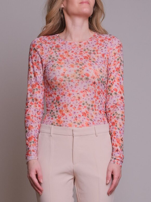 Neo Noir - Ella Blossom Mesh Blouse