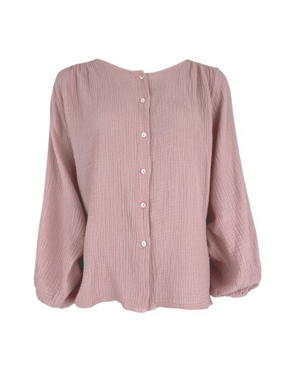 Black Colour - Dune puff shirt Rose