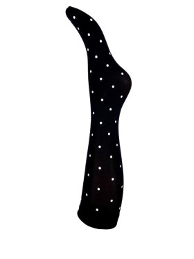 Black Colour - Aura knee sock Dots Black