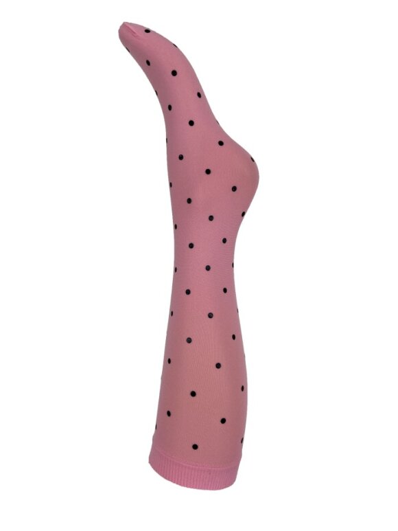 Black Colour - Aura knee sock Dots Candy