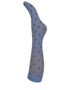 Black Colour - Aura knee sock Dots Sky Black Colour - Aura knee sock Dots Sky