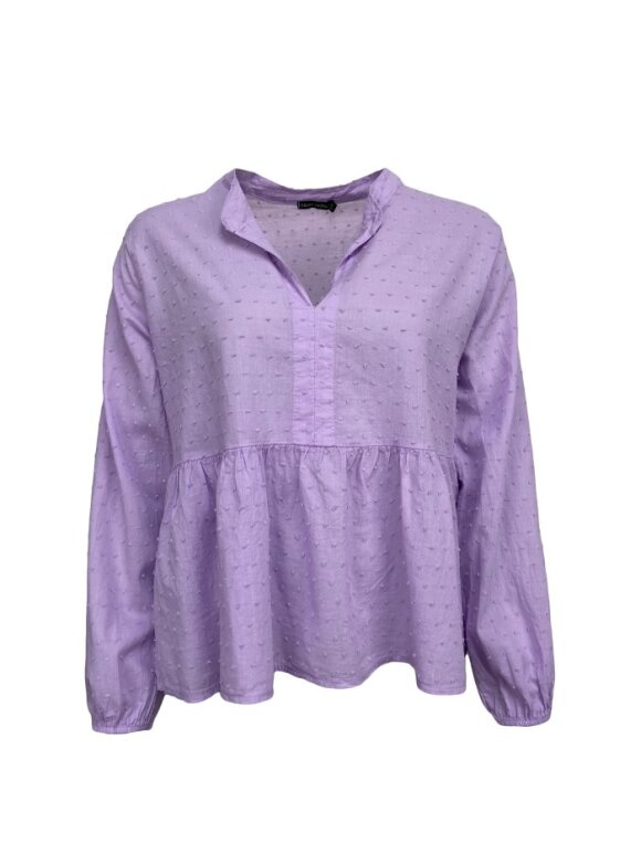 Black Colour - Frigg cotton blouse Lavender