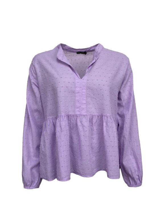 Black Colour - Frigg cotton blouse Lavender