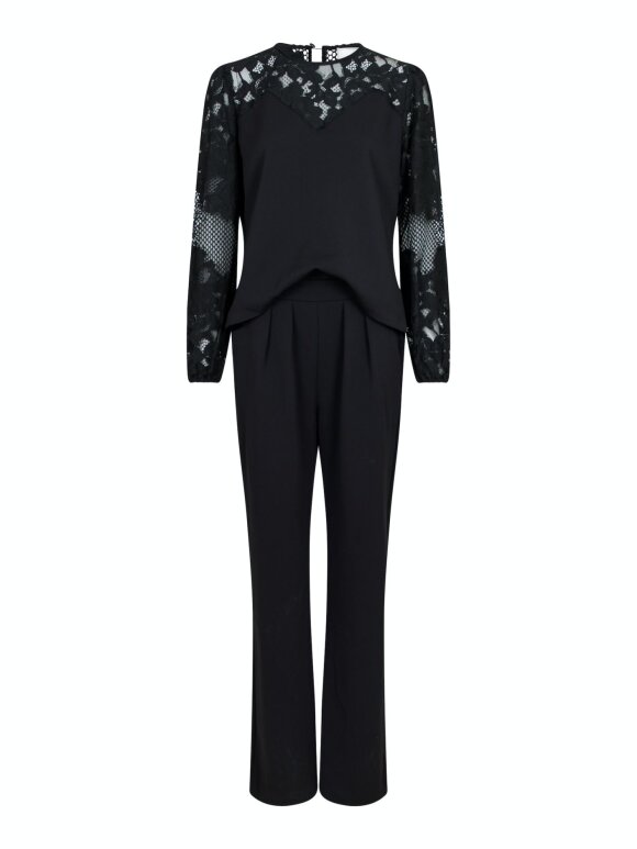 Neo Noir - Antonia Crepe Jumpsuit Black