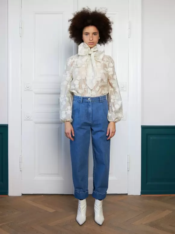Stella Nova - Denim Pants With bottom tongue