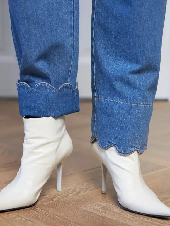 Stella Nova - Denim Pants With bottom tongue