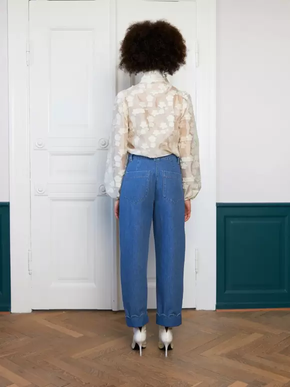 Stella Nova - Denim Pants With bottom tongue