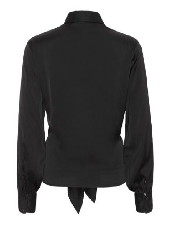 Karmamia - Lee shirt - Black Sateen