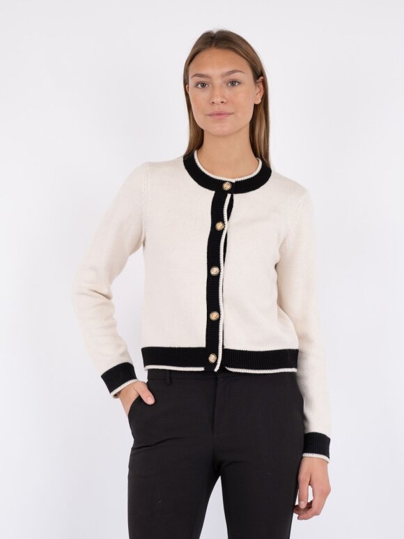 Neo Noir - Torina Knit Cardigan Ivory