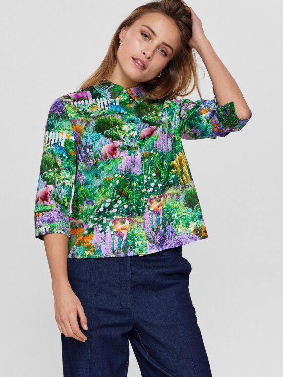 Numph - NUAtlas Shirt pine Green