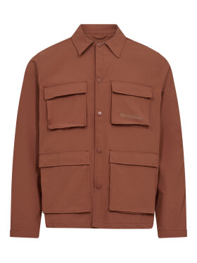 Resteröds - Nylon overshirt Brown