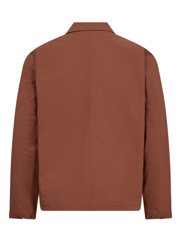 Resteröds - Nylon overshirt Brown