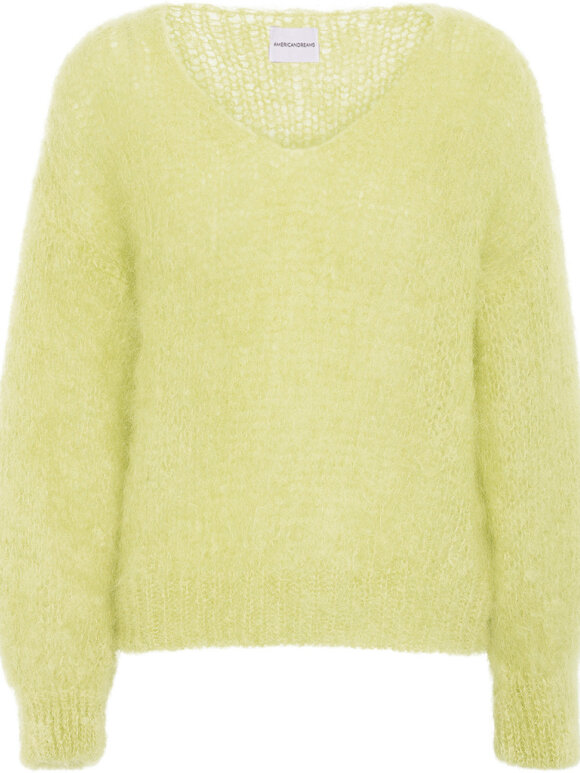 Americandreams - Milana LS Mohair Knit yellow