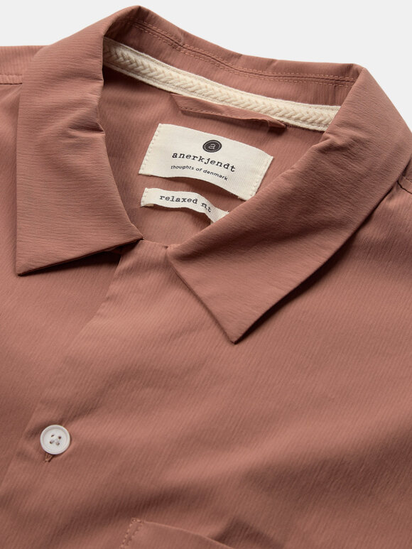 Anerkjendt - AKKurt SS Pocket shirt Cognac