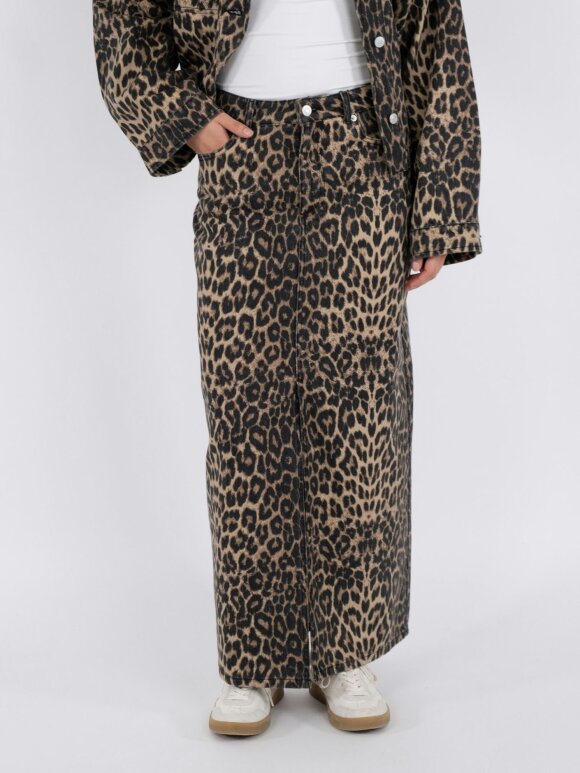 Neo Noir - Frankie Leopard Skirt