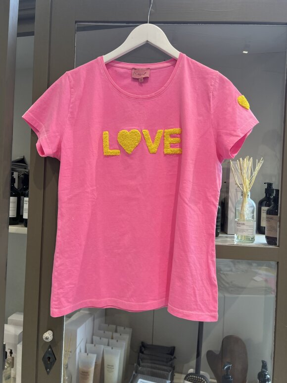 Lulus Love - T-shirt SS Love Pink/Yellow