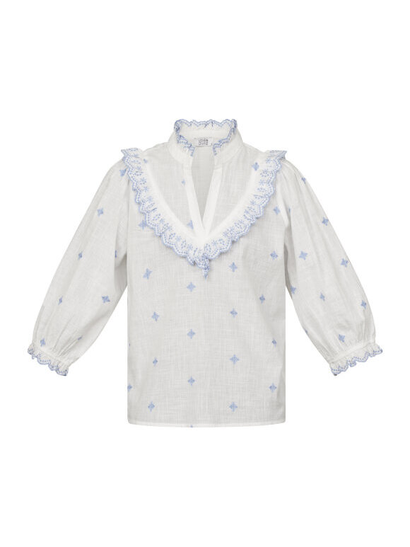 Love & Divine - Love1138 Blouse White/blue