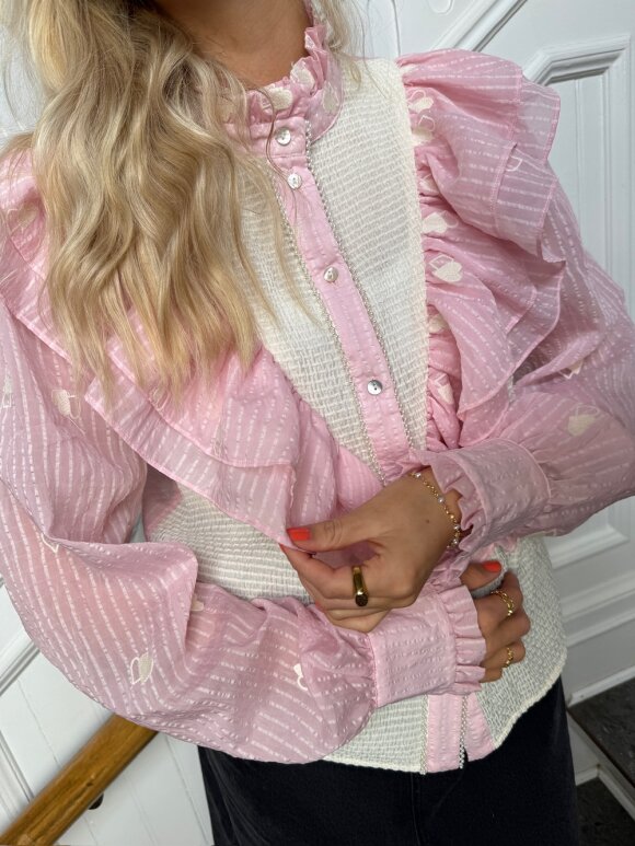STORIES FROM THE ATELIER - Paradise Shirt Rosa/White