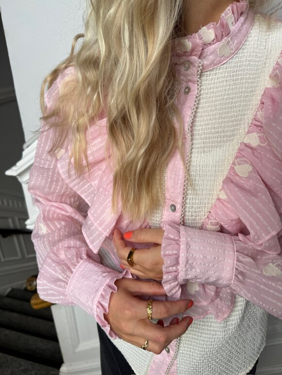 STORIES FROM THE ATELIER - Paradise Shirt Rosa/White