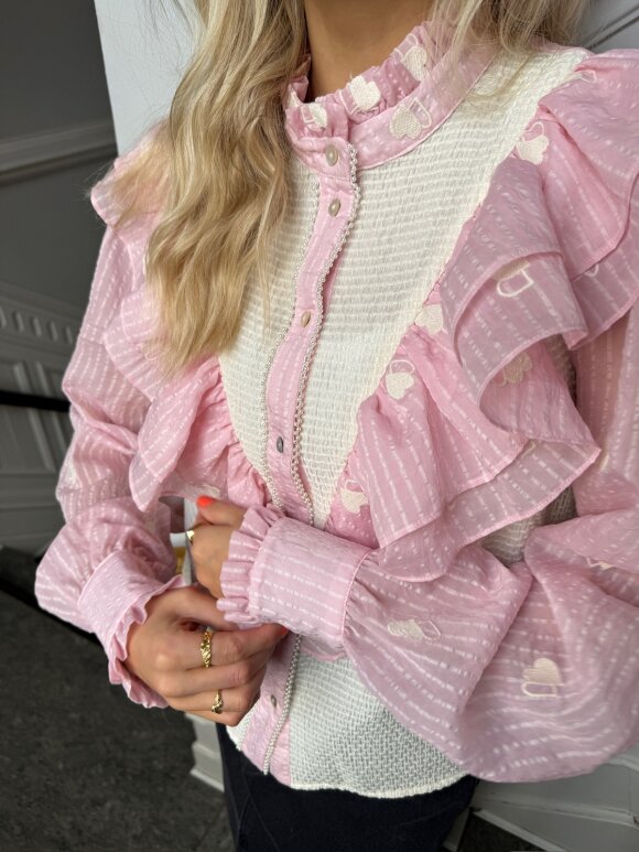 STORIES FROM THE ATELIER - Paradise Shirt Rosa/White