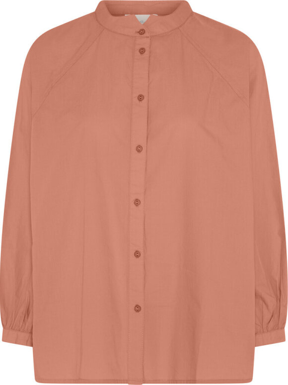 FRAU - Tokyo LS short shirt Cameo Brown