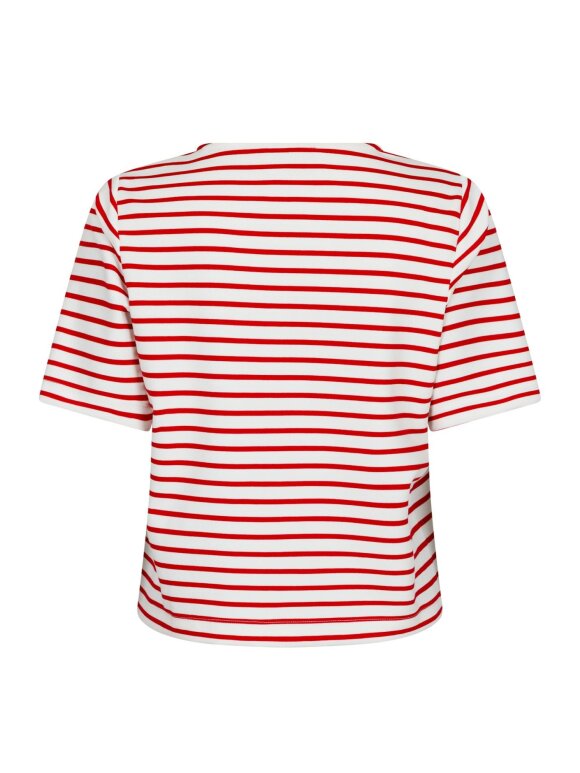 Neo Noir - Soanie Stripe tee Red