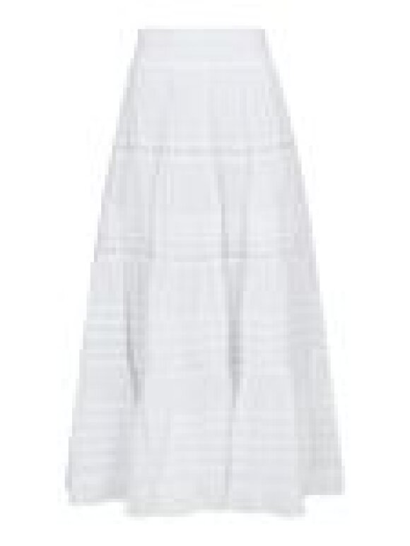 Neo Noir - Felicia S Voile Skirt White