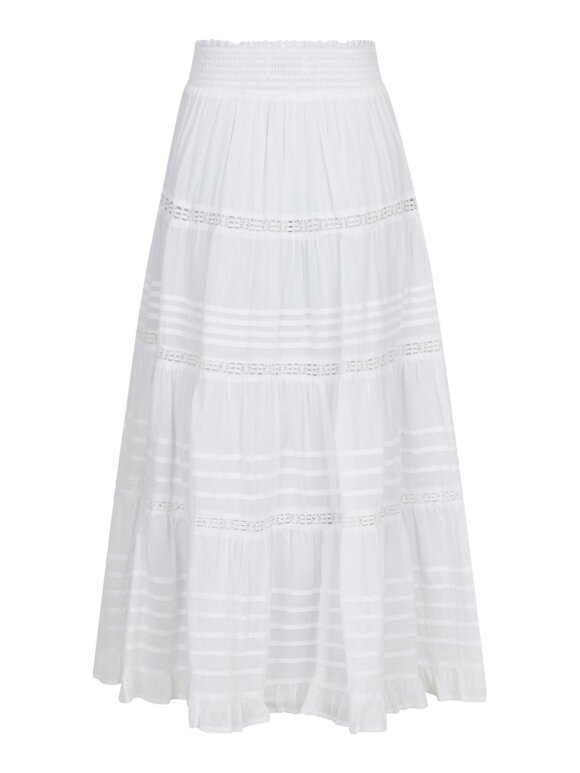 Neo Noir - Felicia S Voile Skirt White