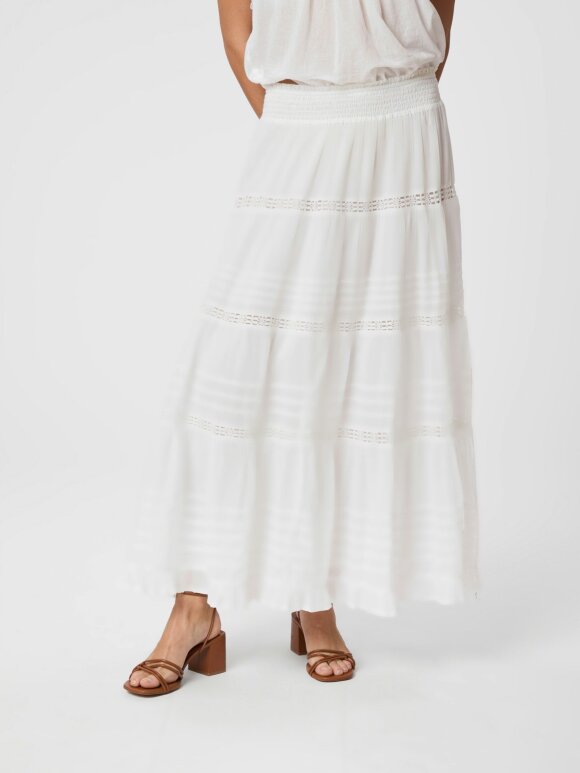 Neo Noir - Felicia S Voile Skirt White