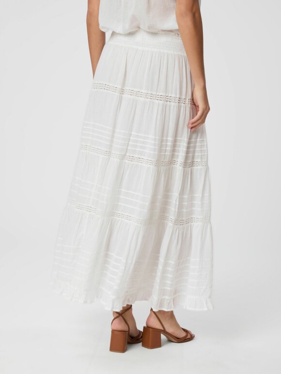 Neo Noir - Felicia S Voile Skirt White