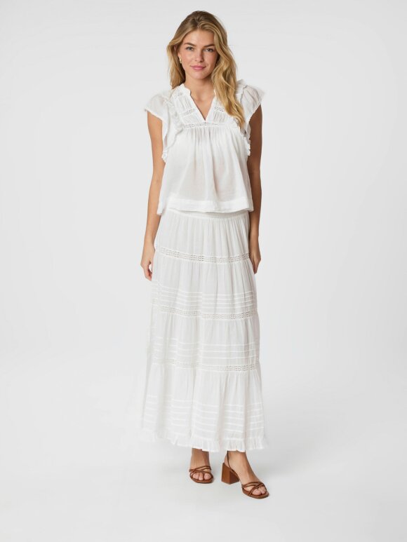 Neo Noir - Felicia S Voile Skirt White