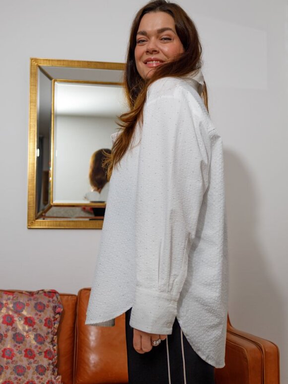 Black Colour - BCStarry Strass Shirt White