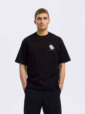 Selected - Slhrelaxkai Print ss o-neck
