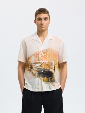 Selected - SLHRELAXCARL AOP SS SHIRT