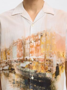 Selected - SLHRELAXCARL AOP SS SHIRT